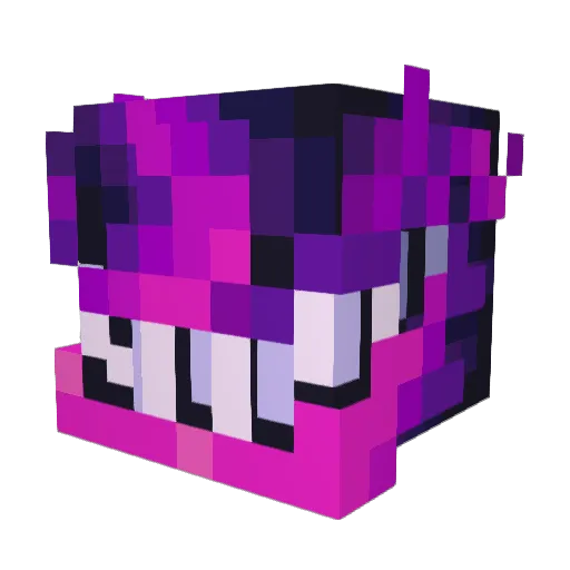 FreeHolyBible Minecraft avatar head, 3D render