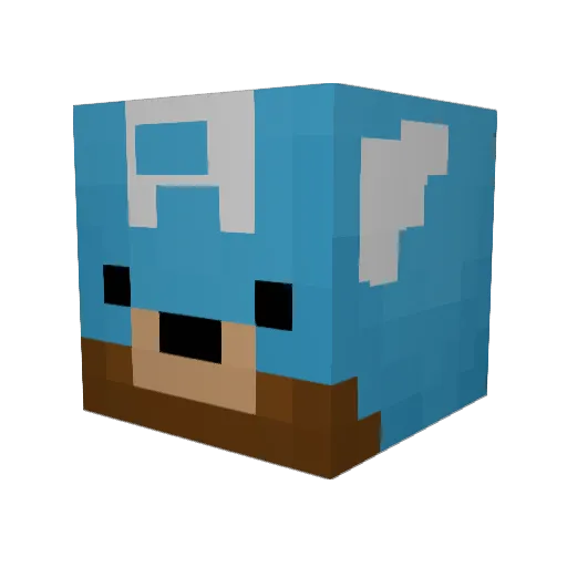 FreeHongKong Minecraft avatar head, 3D render