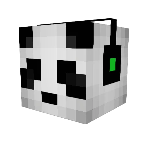 FreeJordy Minecraft avatar head, 3D render