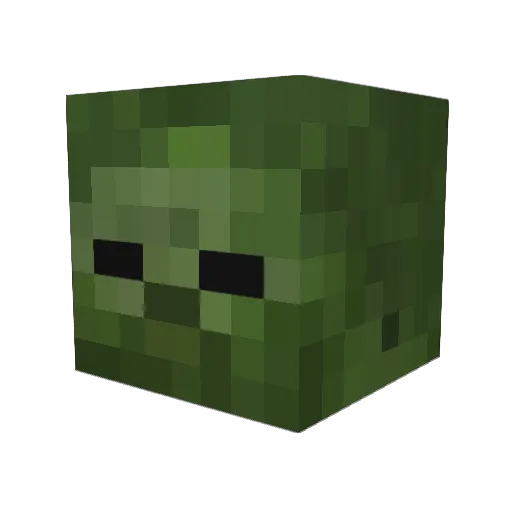 FreeKel Minecraft avatar head, 3D render