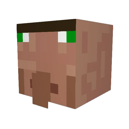 FreePeterLundin Minecraft avatar head, 3D render