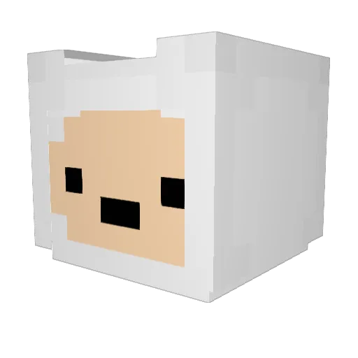 FreeSquirrel Minecraft avatar head, 3D render