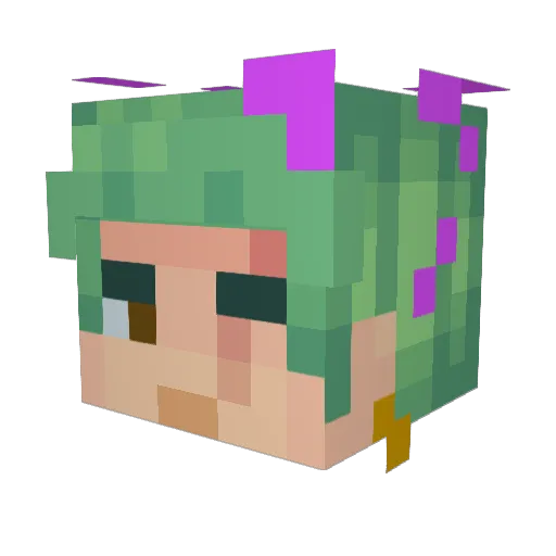 FreeVbUCKs_xd Minecraft avatar head, 3D render