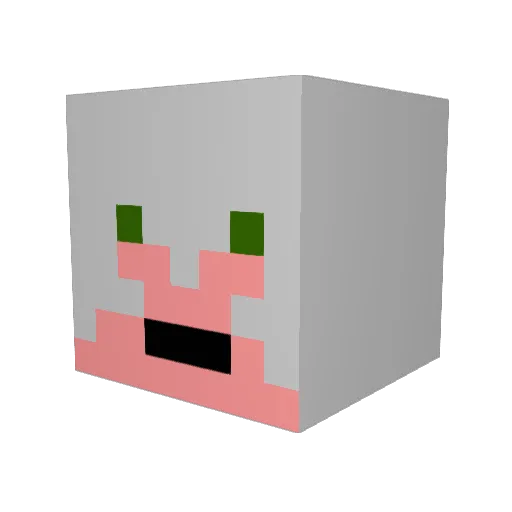 FreeWillAssassin Minecraft avatar head, 3D render