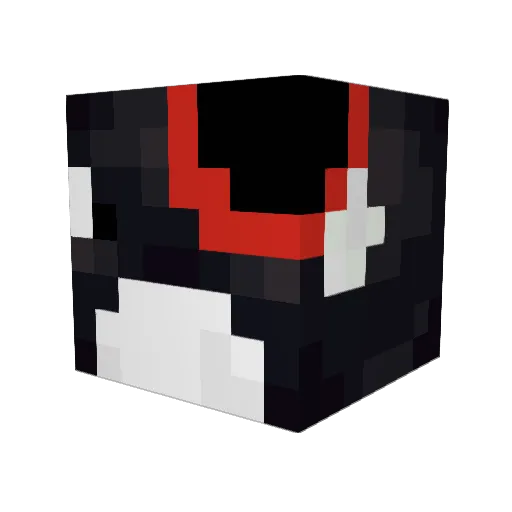 FreeWilly Minecraft avatar head, 3D render