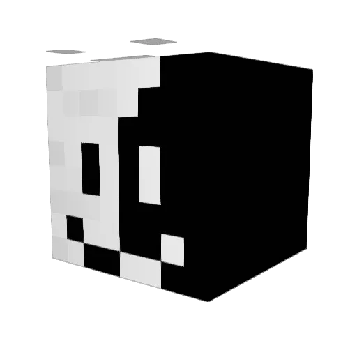 Free_HK Minecraft avatar head, 3D render