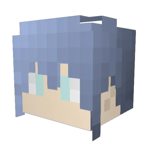Free_Ming Minecraft avatar head, 3D render