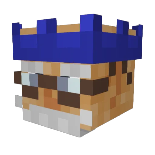 Free_Pasha Minecraft avatar head, 3D render