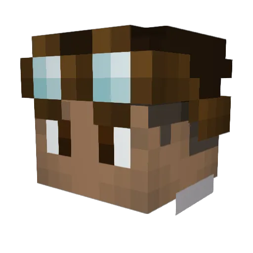 Free_Ranger Minecraft avatar head, 3D render