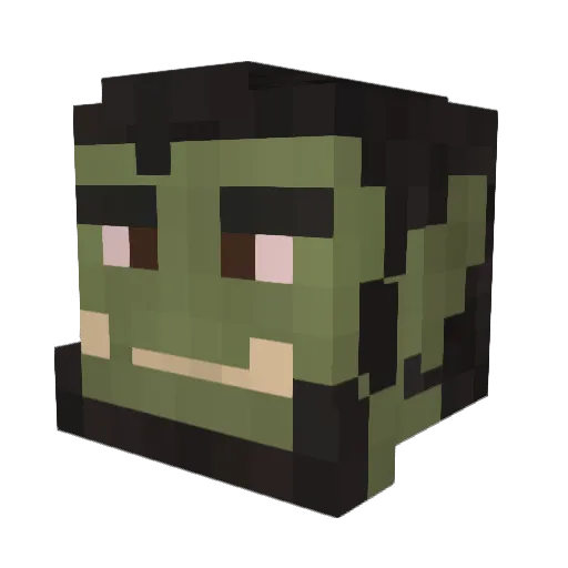 FreedKestrel918 Minecraft avatar head, 3D render