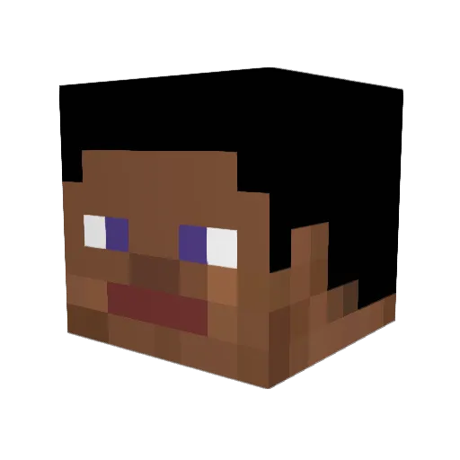 FreedomOne Minecraft avatar head, 3D render