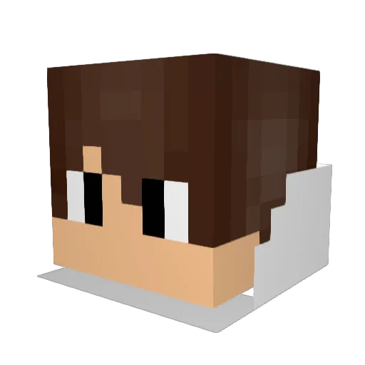 Freedom_Hao Minecraft avatar head, 3D render