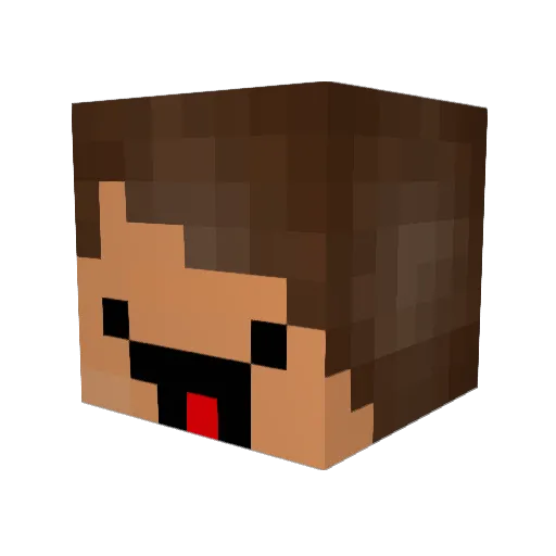 FreekMarit Minecraft avatar head, 3D render