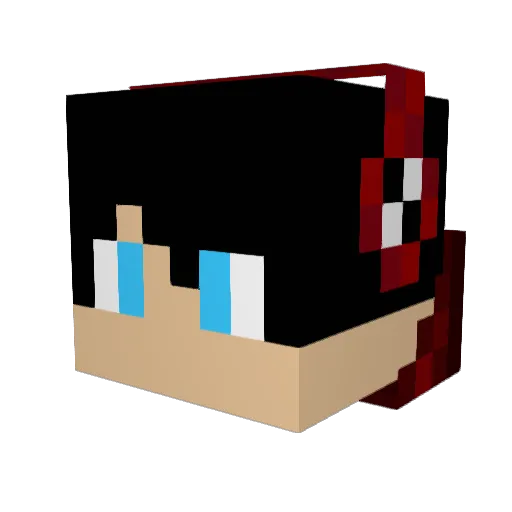 Freekboy992 Minecraft avatar head, 3D render