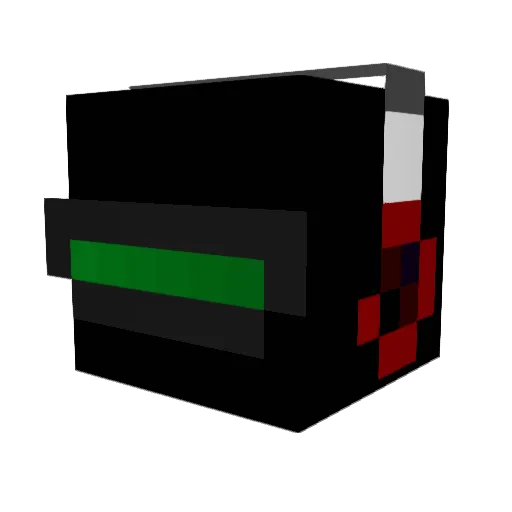 Freelyers Minecraft avatar head, 3D render
