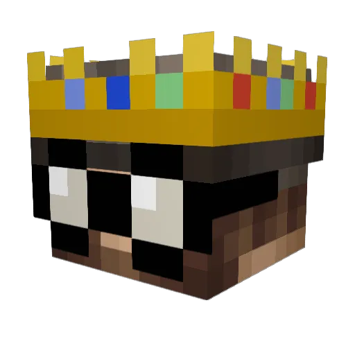 Freemiiner Minecraft avatar head, 3D render