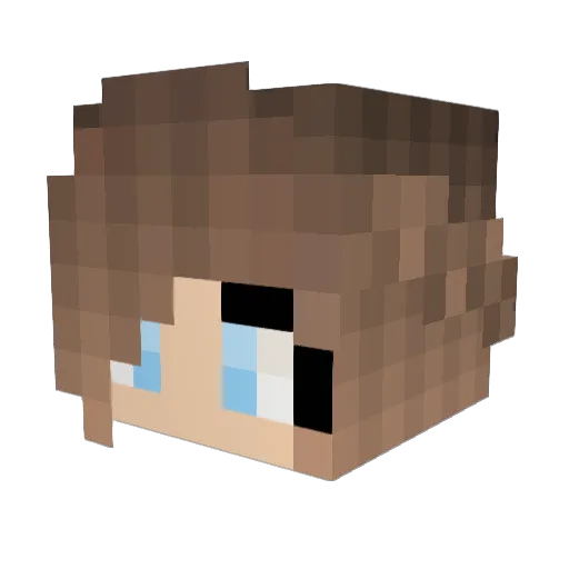 Freeoreoz Minecraft avatar head, 3D render