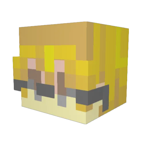 Freerunner927 Minecraft avatar head, 3D render