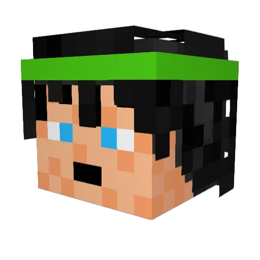 Freeseball Minecraft avatar head, 3D render