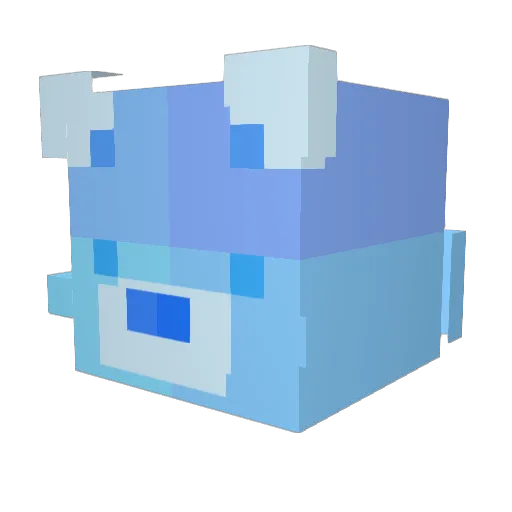 Freesiun Minecraft avatar head, 3D render