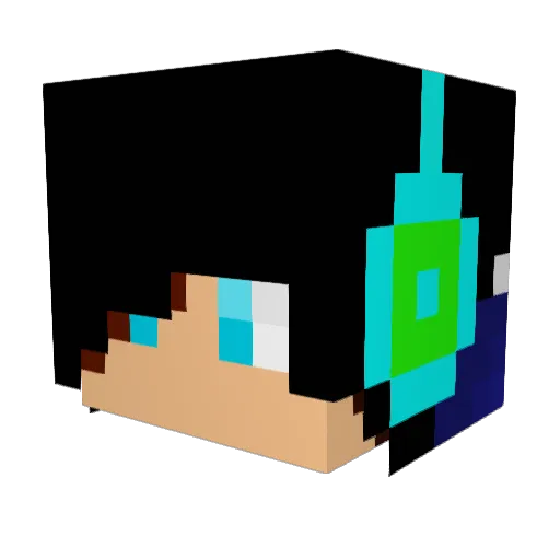 Freeworld52497 Minecraft avatar head, 3D render