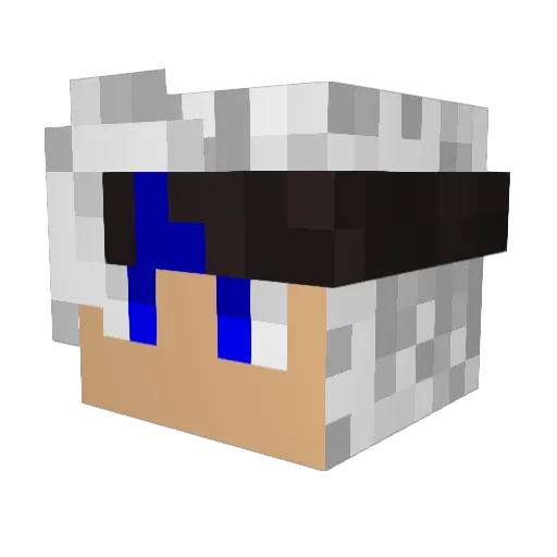 Freeyo Minecraft avatar head, 3D render
