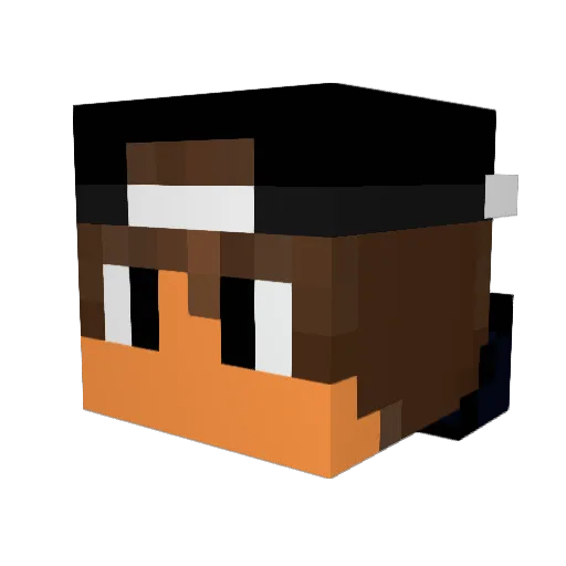 FreezFX Minecraft avatar head, 3D render