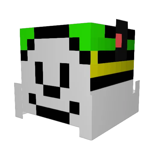 Freeza_ Minecraft avatar head, 3D render