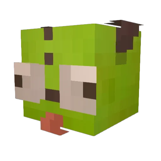 FreezeFig Minecraft avatar head, 3D render