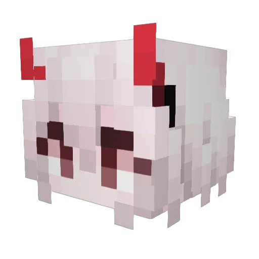 Freezea Minecraft avatar head, 3D render