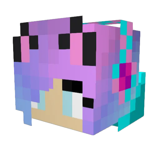 Freezeblade8 Minecraft avatar head, 3D render