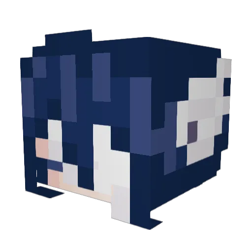 FreezedFrogs Minecraft avatar head, 3D render