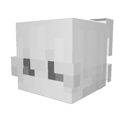 Freezer_I Minecraft avatar head, 3D render