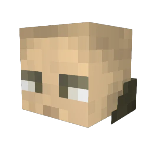 Freezeskull Minecraft avatar head, 3D render