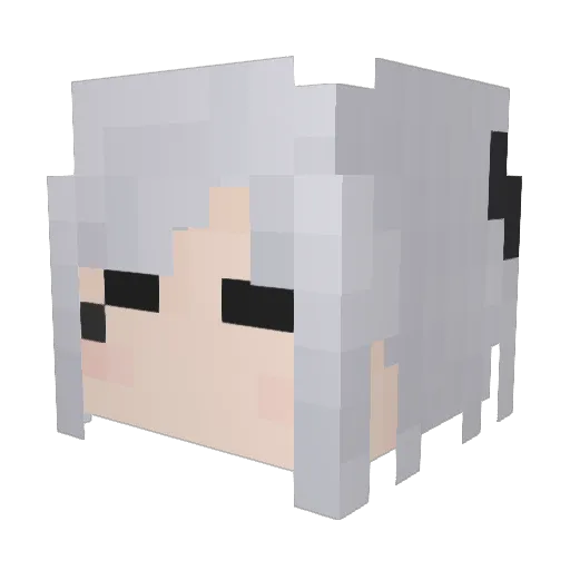 Freezeyboyo Minecraft avatar head, 3D render