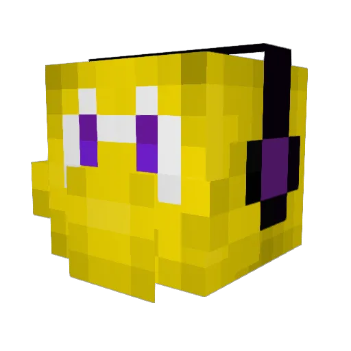 Freezico Minecraft avatar head, 3D render