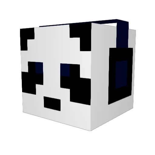 Freezing3 Minecraft avatar head, 3D render