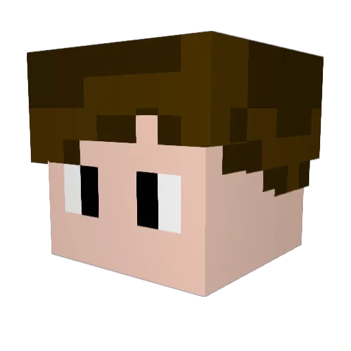 FreezingFod Minecraft avatar head, 3D render