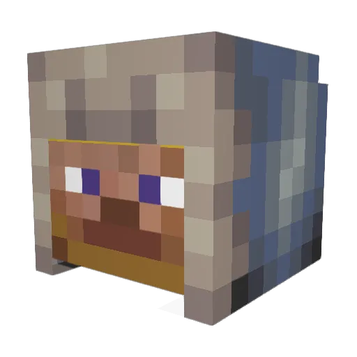 Freezingbott Minecraft avatar head, 3D render