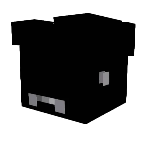 Freezingh Minecraft avatar head, 3D render