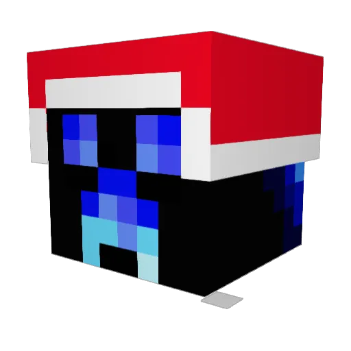 Freezolem Minecraft avatar head, 3D render