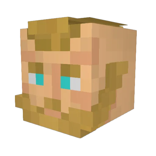 FreezzJr Minecraft avatar head, 3D render