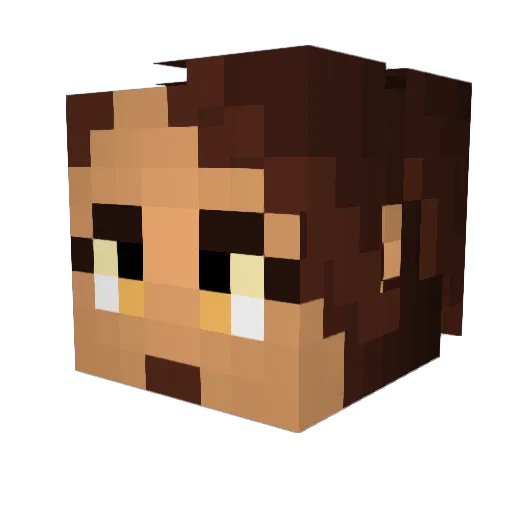 Freiath Minecraft avatar head, 3D render