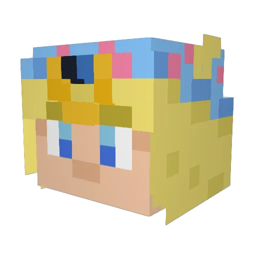 Freightcanada Minecraft avatar head, 3D render