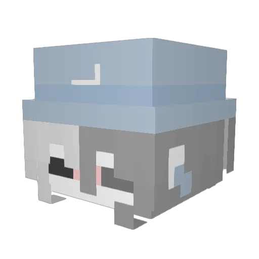 Freilandhaltung Minecraft avatar head, 3D render