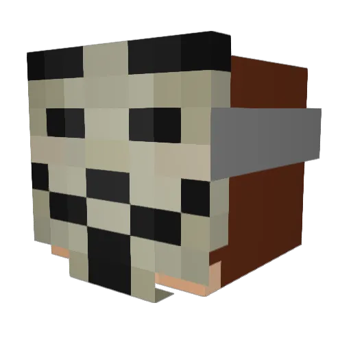 Freilich1989 Minecraft avatar head, 3D render