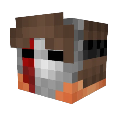 Freiwild31 Minecraft avatar head, 3D render