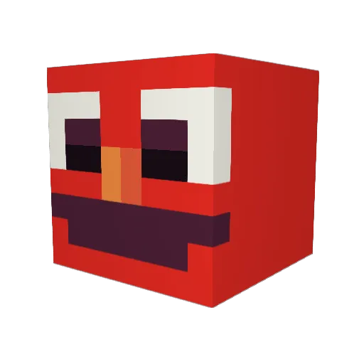 FrejKS Minecraft avatar head, 3D render