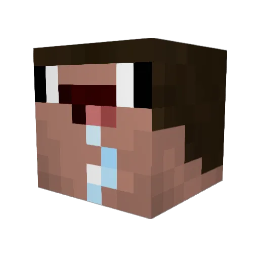 Frejm Minecraft avatar head, 3D render