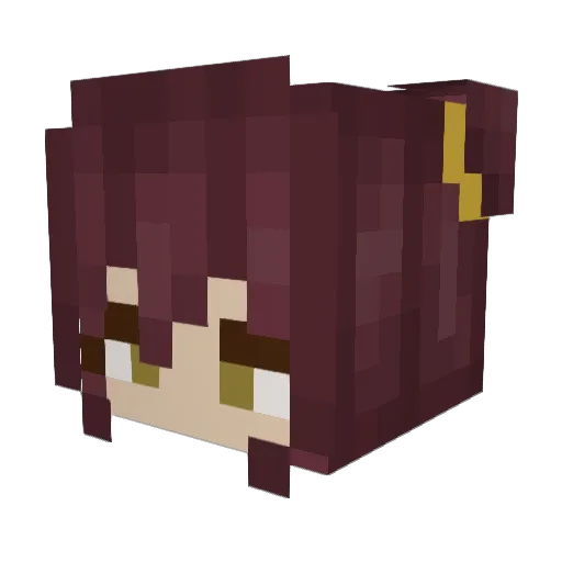 Frejse_Banana Minecraft avatar head, 3D render